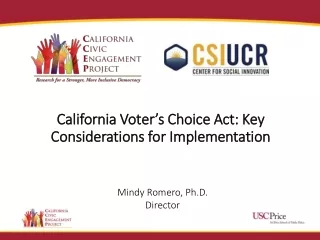 California Voter’s Choice Act: Key Considerations for Implementation