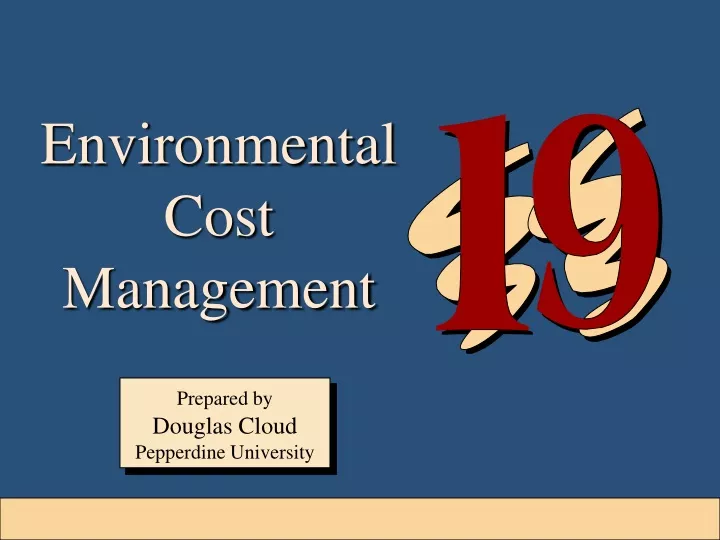 environmental cost management