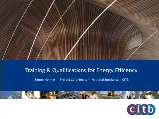 Training &amp; Qualifications for Energy Efficency