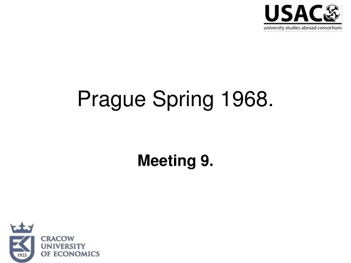 prague spring 1968