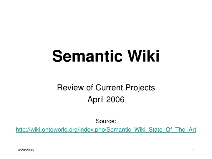 semantic wiki