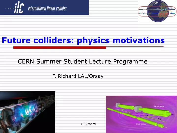 future colliders physics motivations