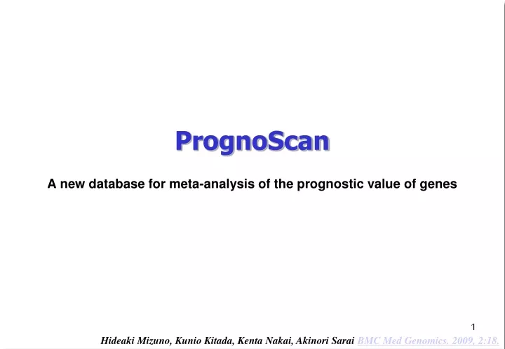 prognoscan