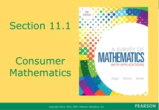 Section 11.1 Consumer Mathematics