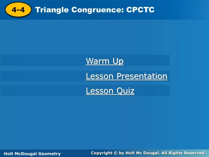triangle congruence cpctc