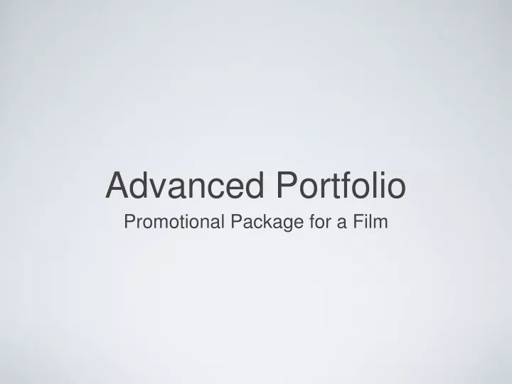 advanced portfolio