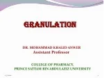 GRANULATION - slide 1