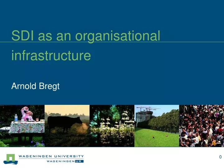 sdi as an organisational infrastructure