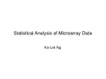 Microarray Data Analysis for Gene Expression Studies - slide 1