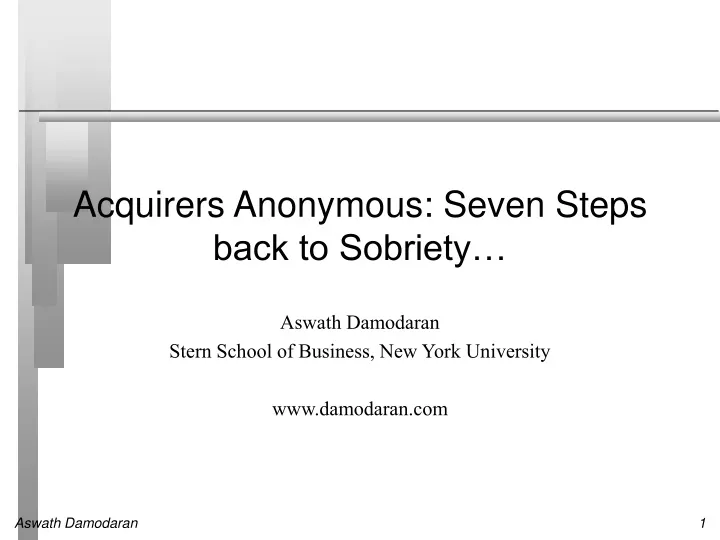 acquirers anonymous seven steps back to sobriety