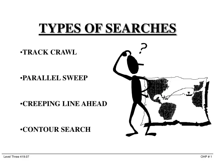 types of searches