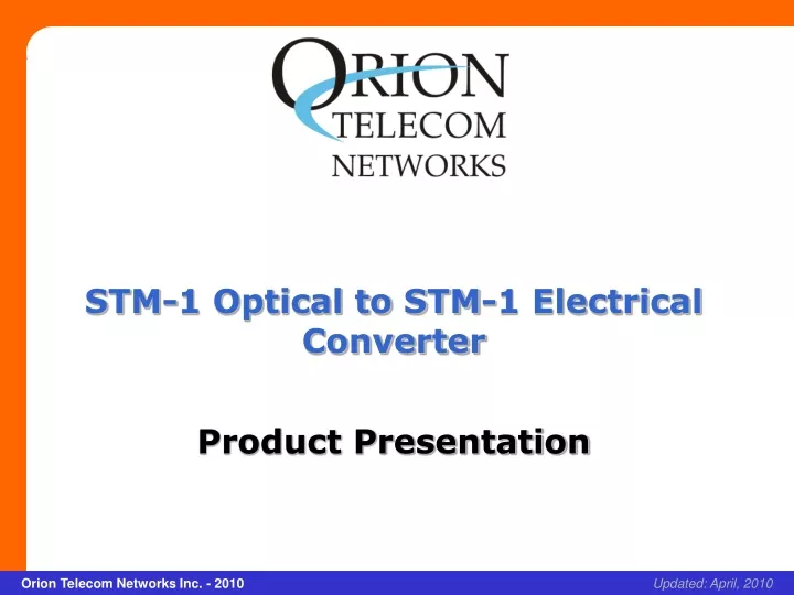 stm 1 optical to stm 1 electrical converter