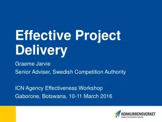 Effective Project Delivery