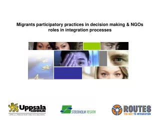 Migrants participatory practices in decision making &amp; NGOs  roles in integration processes