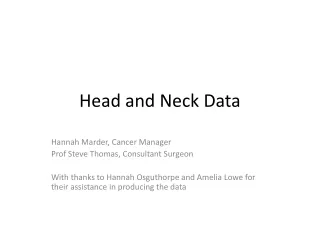 Head and Neck Data