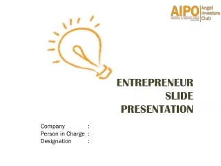 ENTREPRENEUR SLIDE PRESENTATION