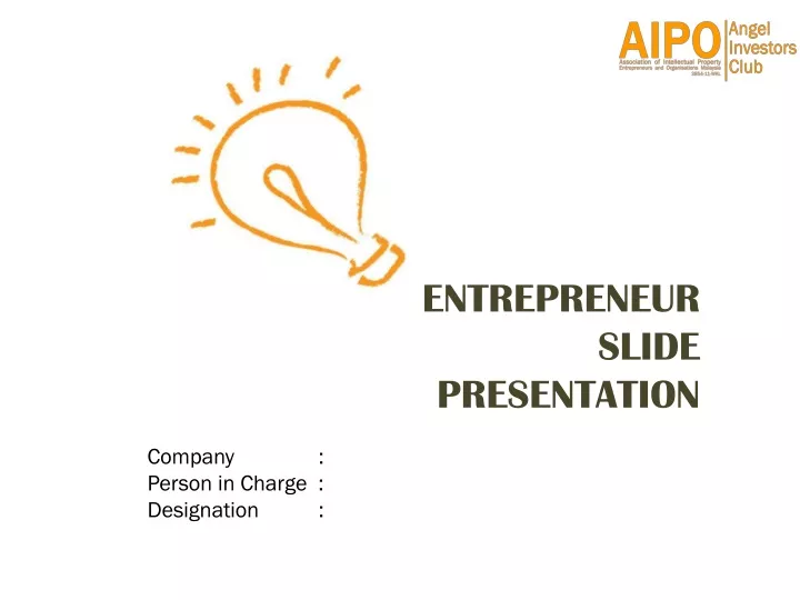 entrepreneur slide presentation