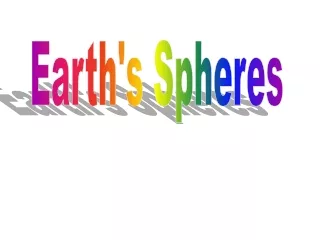 Earth's Spheres