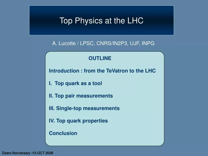 top physics at the lhc