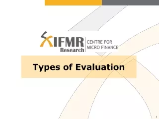 Types of Evaluation