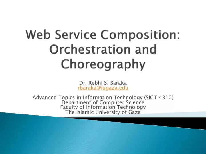 web service composition orchestration and choreography