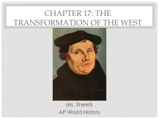 Chapter 17: The Transformation of the West