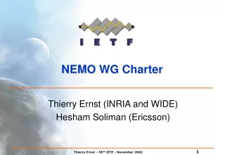NEMO WG Charter
