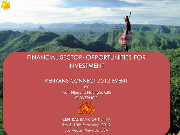 financial sector opportunities for investment