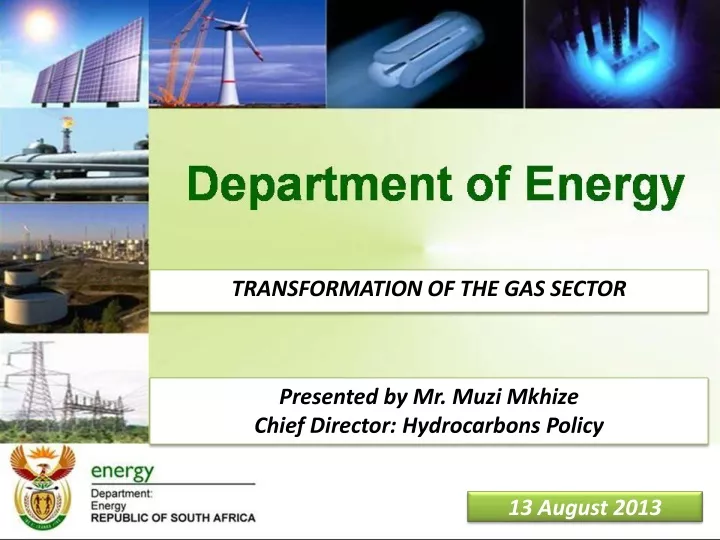 transformation of the gas sector