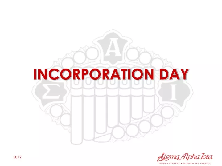 incorporation day