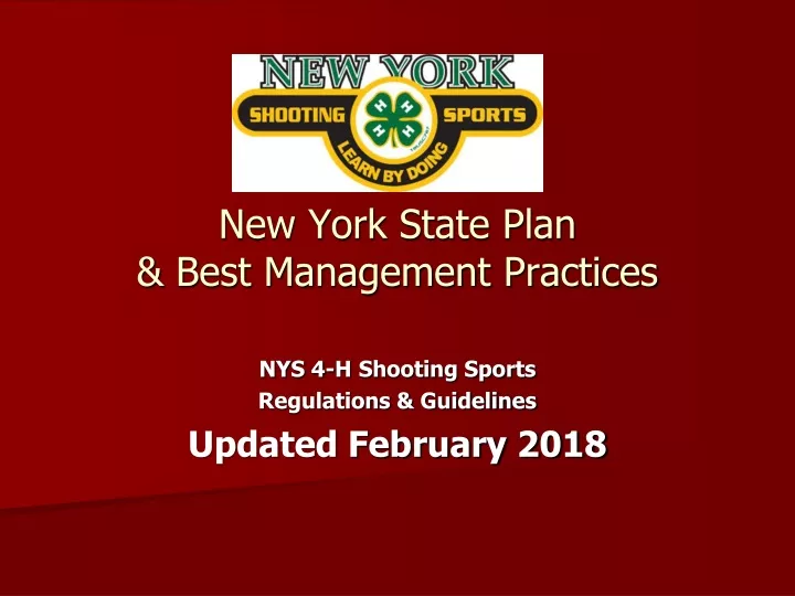 new york state plan best management practices