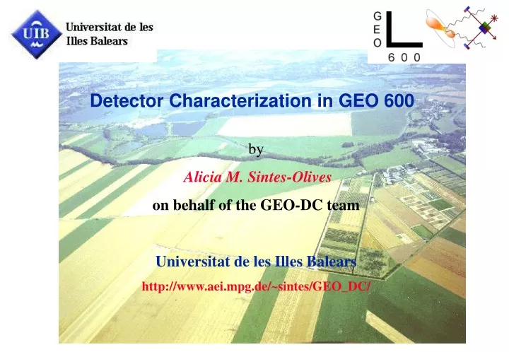 detector characterization in geo 600