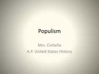 Populism