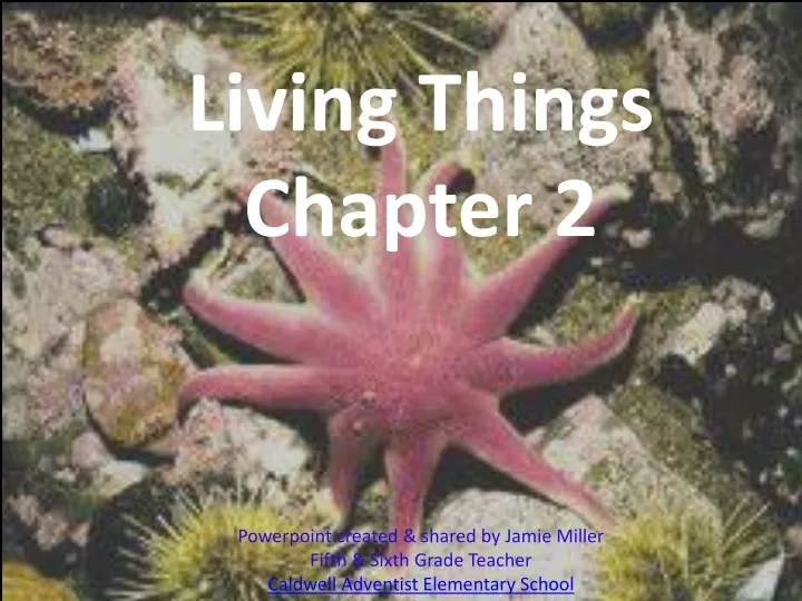 living things chapter 2 powerpoint created shared