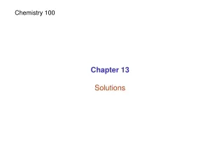 Chapter 13 Solutions