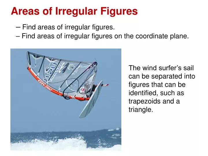 areas of irregular figures