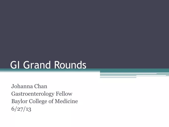 gi grand rounds