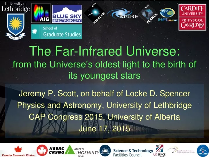 the far infrared universe from the universe s oldest light to the birth of its youngest stars