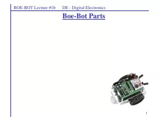 Boe-Bot Parts