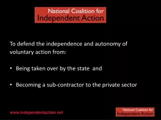 To defend the independence and autonomy of voluntary action from:
