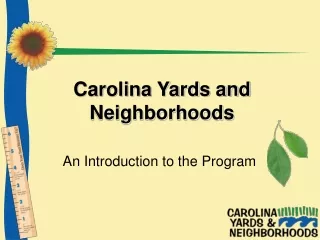 Carolina Yards and Neighborhoods
