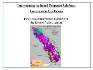 Implementing the Inland Temperate Rainforest  Conservation Area Design