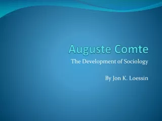 Auguste  Comte