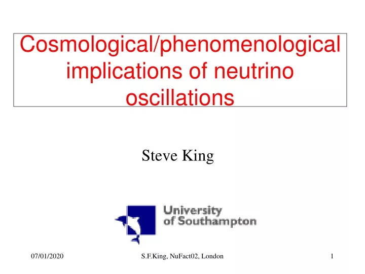 cosmological phenomenological implications of neutrino oscillations