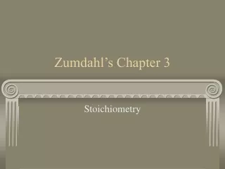 Zumdahl’s Chapter 3