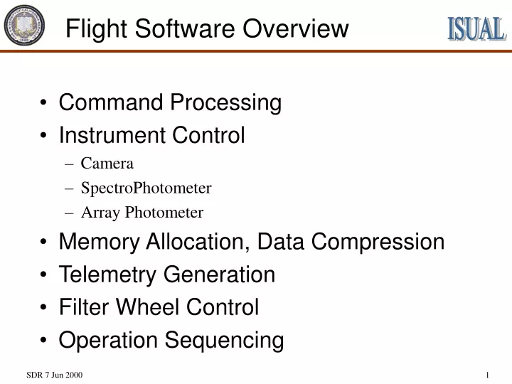 flight software overview