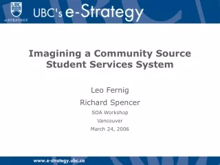 Imagining a Community Source  Student Services System
