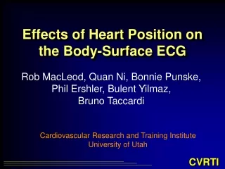 Effects of Heart Position on the Body-Surface ECG