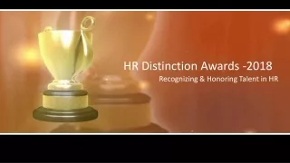 HR Distinction Awards -2018
