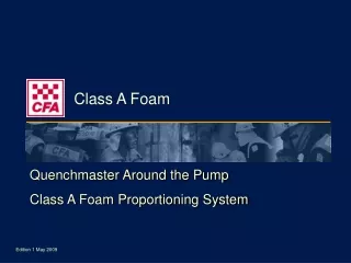 Quenchmaster Class A Foam Proportioning System